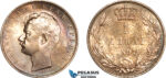AL270, Serbia, Alexander I, 1 Dinar 1897, Vienna Mint, Silver, Cleaned, AU-UNC