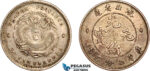 AL285, China, Hupeh, 10 Cents ND (1895-1907) Silver, L&M-185, Toned, AU