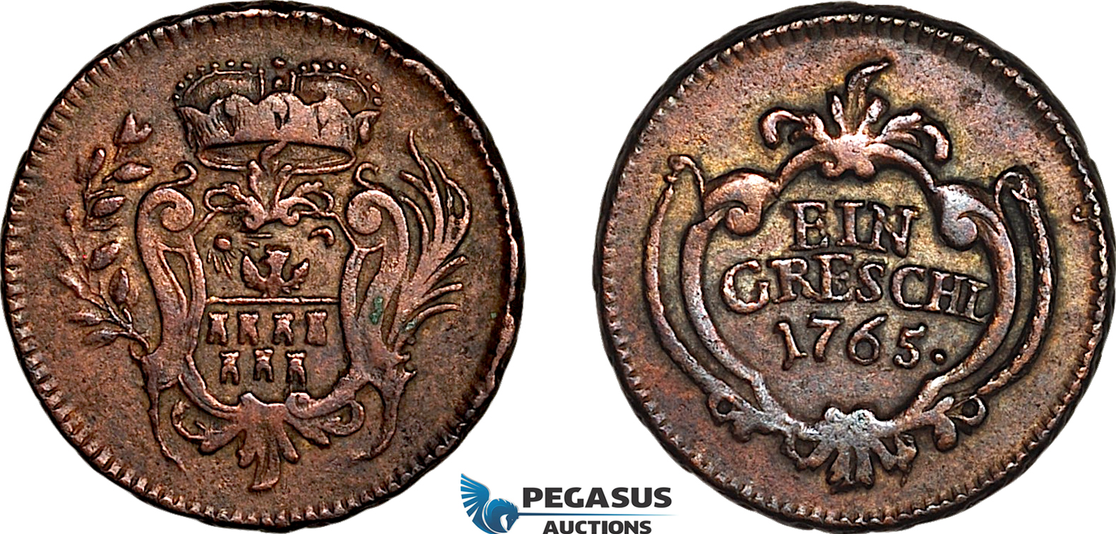 AL290, Transylvania, Maria Theresia, 1 Greschl 1765, Karlsburg (Alba Iulia) Mint, Cleaned, AU, Rare!