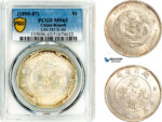 AL376, China, Hupeh, 1 Dollar ND (1895-07) Wuchang Mint, Silver, L&M-182, PCGS MS63