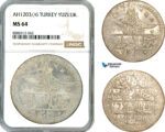 AL437, Turkey, Ottoman Empire, Selim III, Yuzluk AH1203//6, Islambul Mint, Silver, NGC MS64, Top Pop!