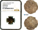 AL441, Bulgaria, Todor Svetoslav, Gros ND (1300-22) Silver, NGC AU Details, Rare!