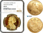 AL472, Austria, Franz Joseph, Restrike 4 Ducats 1915, Vienna Mint, Gold, NGC MS69