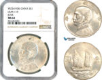 AL473, China, "Junk" Dollar Yr. 23 (1934), Silver, L&M-110, NGC MS62