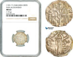 AL485, Bulgaria, Ivan Aleksander, Gros ND (1331-71) Silver, NGC MS62
