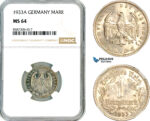 AL572, Germany, Third Reich, 1 Reichsmark 1933 A, Berlin Mint, NGC MS64