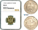 AL573, Germany, Third Reich, 1 Reichsmark 1935 A, Berlin Mint, NGC MS64