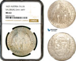 AL619, Austria, Salzburg, Paris von Lodron, Taler 1623, Dav-3497, Silver, NGC MS63