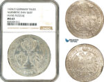 AL624, Germany, Nurnberg, Ferdinand II, Taler 1624/3, Silver, Dav-5637, NGC MS63, Top Pop and single finest graded