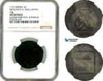 AL625, Russia, Moldavia & Wallachia, Para/3 Dengi 1772, Sadogura Mint, NGC AU Details