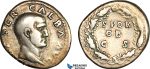 A7/7, Roman Empire, Galba (AD 68-69) AR Denarius (3.37g) Rome Mint, S P Q R/ OB/ C S, RIC I 167, Dark patina, small edge damages, VF, Rare! Provenance: Tietjen 78, 1997, lot 492