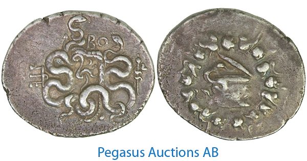 A81, Mysia, Pergamon (ap. 123-104 BC) Cistophoric Tetradrachm Silver (12.31g) "PER/BO"