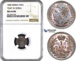 AA082, Serbia, M. Obrenovic III, 1 Para 1868, NGC MS64BN