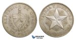 AA111, Cuba, Peso 1933, Philadelphia, Silver, AU