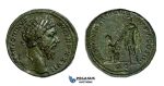AA278, Roman Empire, Marcus Aurelius (161-180 AD) Æ Sestertius (24.07g) Rome, 172 AD, Kneeling Italia