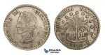 AA280, Bolivia, 8 Soles 1860 PTS, Potosi, Silver, aXF