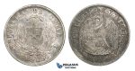 AA284, Chile, Peso 1876-SO, Santiago, Silver, Strong toning, VF-XF