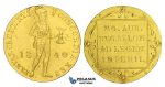 AA310, Netherlands, Trade Coinage, Ducat 1840, Utrecht, Gold (3.48g) Lustrous AU