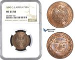 AA399, German East Africa (DOA) Pesa 1890, Berlin, NGC MS65RB