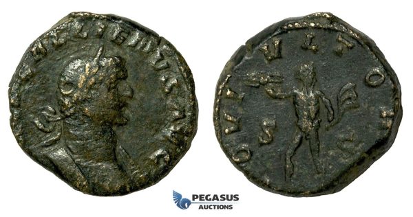 AA626, Roman Empire, Gallienus (253-268 AD) Æ Sestertius (19.82g) Rome, 260 AD, Jupiter, Rare!