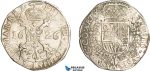 AA912, Belgium, Duchy of Artois, Patagon 1626, Arras, Silver (27.62g) Del. 298, Very Rare!