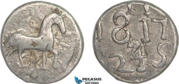 AA918, Netherlands, 24 Stuivers 1817 "Loodje" Ship Coin, Lead (7.61g) Unicorn, Very Rare!