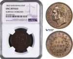 AB058, Sarawak, J. Brooke Rajah, 1 Cent 1863, NGC UNC Details