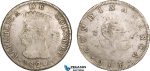 AB091, Colombia, Pre-Rebublican, 8 Reales 1820 JF, Cundinamarca, Silver, KM# C6, F-VF