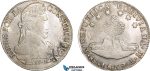 AB598, Bolivia, 8 Soles 1839 PTS LM, Potosi, Silver, Lustrous UNC (Weak corrosion)
