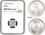 AB652-R, Biafra, 3 Pence 1969, NGC MS64