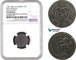 AB715, Netherlands East Indies (VEIC) Pulu Penang, 1/2 Cent 1787, Dor Rosette, NGC VF Details
