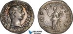 AB990, Roman Empire, Trajan (AD 98-117) AR Denarius (2.91g) Rome, AD 99., Felicitas