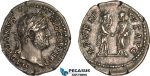 AB994, Roman Empire, Hadrian (AD 117-138) AR Denarius (2.90g) Rome, AD 134-138, Roma, Rare!