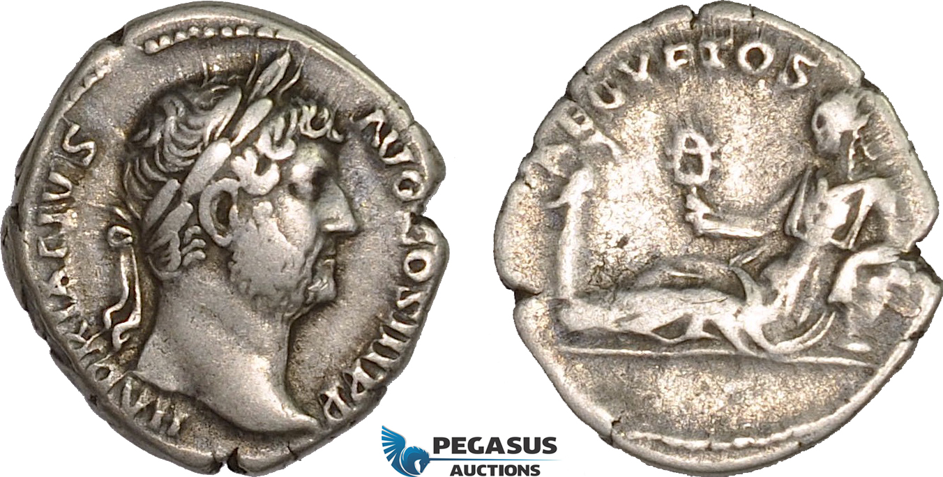 AB995, Roman Empire, Hadrian (AD 117-138) AR Denarius (3.12g) "Travel series" Rome, AD 134-138, Aegyptos