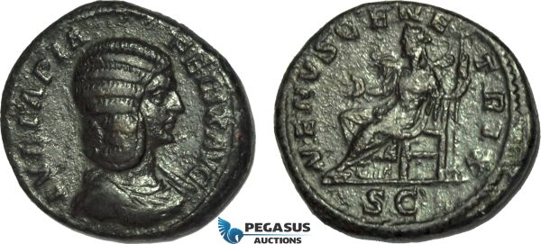 AC008, Roman Empire, Julia Domna (AD 211-217) Æ As (8.78g) Rome, AD 211, Venus