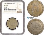 AC041, Danish West Indies, Christian VII, 24 Skilling 1767, Altona, Silver, NGC VF35