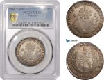 AC225, Ecuador, 4 Reales 1843 MV, Quito, Silver, PCGS VF30