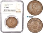 AC333, Australia, George V, 1 Penny 1926 (M&S) NGC AU50