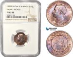AC392, Italian Somaliland, Vittorio Manuele III, Pattern 1 Besa 1909-R, Rome, NGC PF65RB, Pop 2/0, Rare!