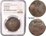 AC423, Russia, Moldavia & Wallachia, 2 Para/3 Kopeks 1772, Copper (from Turkish canons) NGC AU Det.