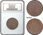 AC570, Japan, Taisho, 1 Sen T4 (1915) NGC MS63BN