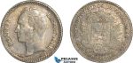 AC654, Venezuela, 1/2 Bolivar 1911, Paris, Silver, Toned VF