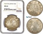 AC715, Japan, Taisho, Yen Yr. 3 (1914) Silver, NGC MS64