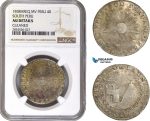 AC738, Peru, South Peru, 4 Reales 1838 AREQ MV, Silver, NGC AU Details