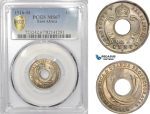 AD005, British East Africa, George V, 1 Cent 1916-H, Heaton, PCGS MS67