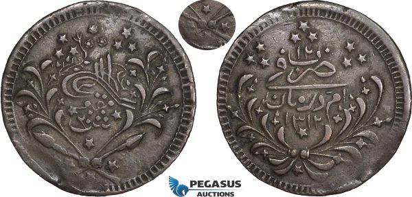 AD128, Sudan, Abdullah Ibn Mohammed, 20 Piastres AH1312/12, Khartoum, Copper, KM Unlisted, 4 Stars, Rare!