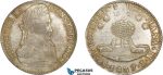 AD246, Bolivia, 8 Soles 1837 PTS LM, Potosi, Silver, Lightly Cleaned AU