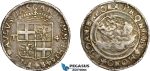 AD281, Malta, Jean-Paul Lascaris, 4 Tari 1648, Silver (10.32g) RS 21, Toned XF