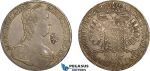 AD288, Netherlands East Indies, Madura Island, Sultan Paku Nata Ningrat, Ducaton ND (1811-54) countermarked Madura Star on Maria Theresia Taler 1765, Günzburg, Silver, Toned XF, c/s Normal