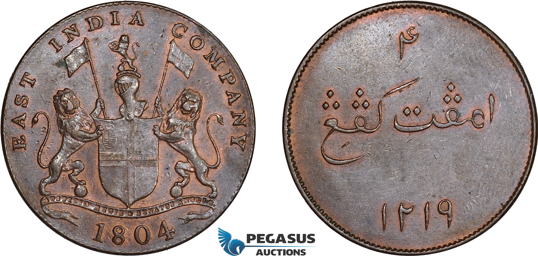 AD310, Netherlands East Indies, Sumatra, 4 Kepings AH1219 / 1804, Soho, Cleaned AU